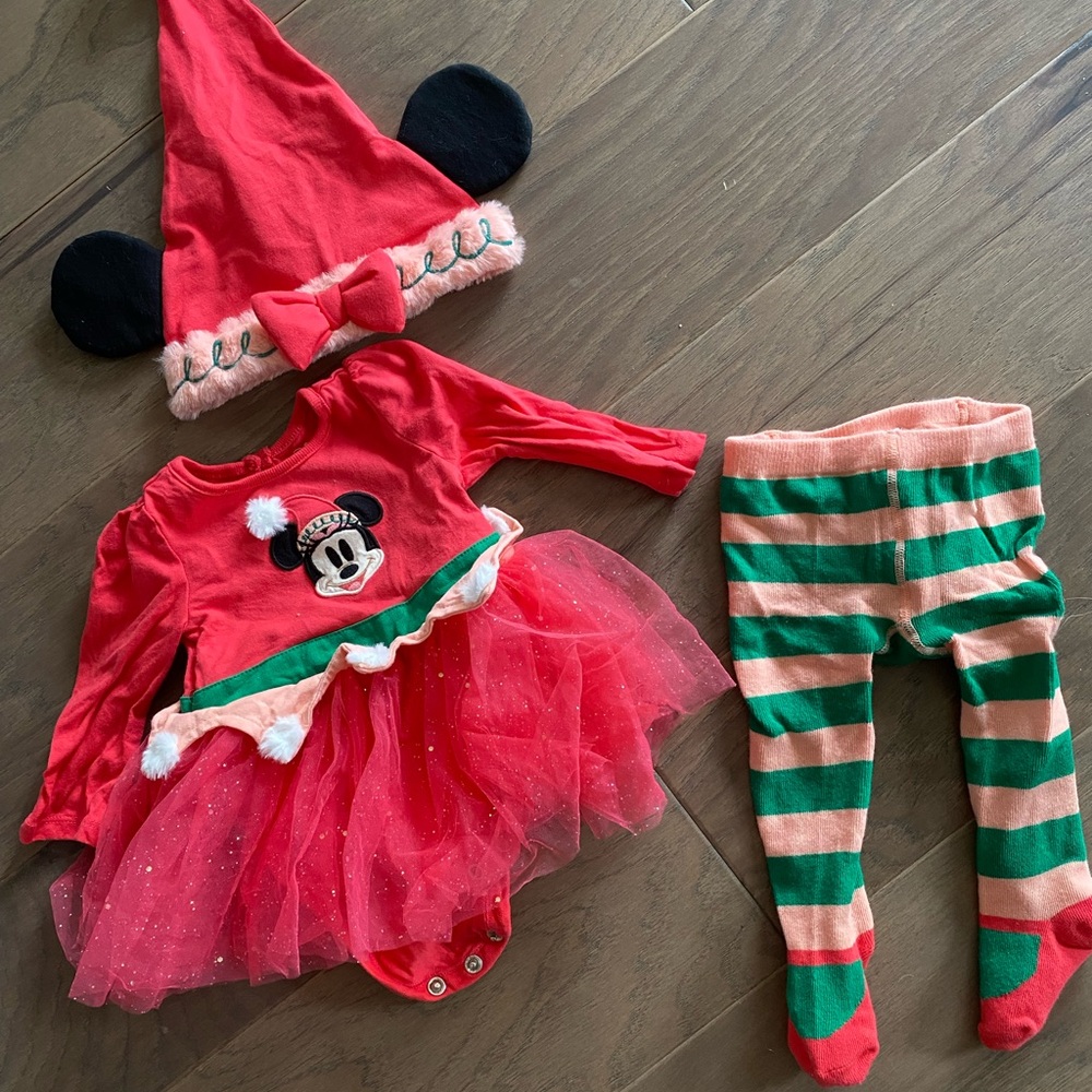 Disney Red and Black Christmas Costume Set